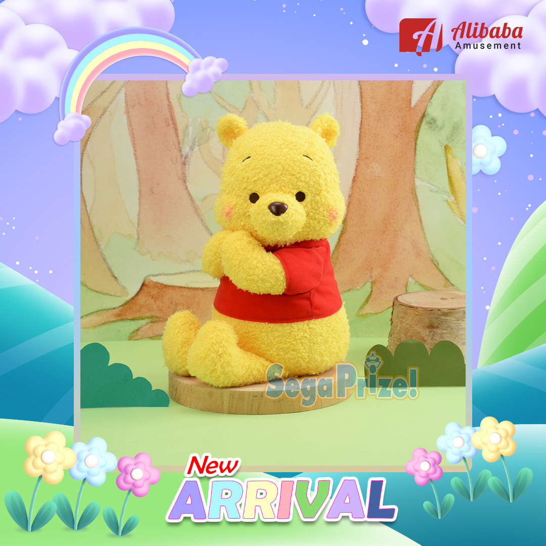 Red-Cheek “Winnie the Pooh” MEJ Sideways Posing Plush