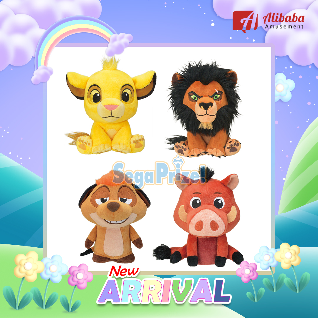 moipon ” The Lion King” EX Plush -Simba/Scar/Timon/Pumbaa-