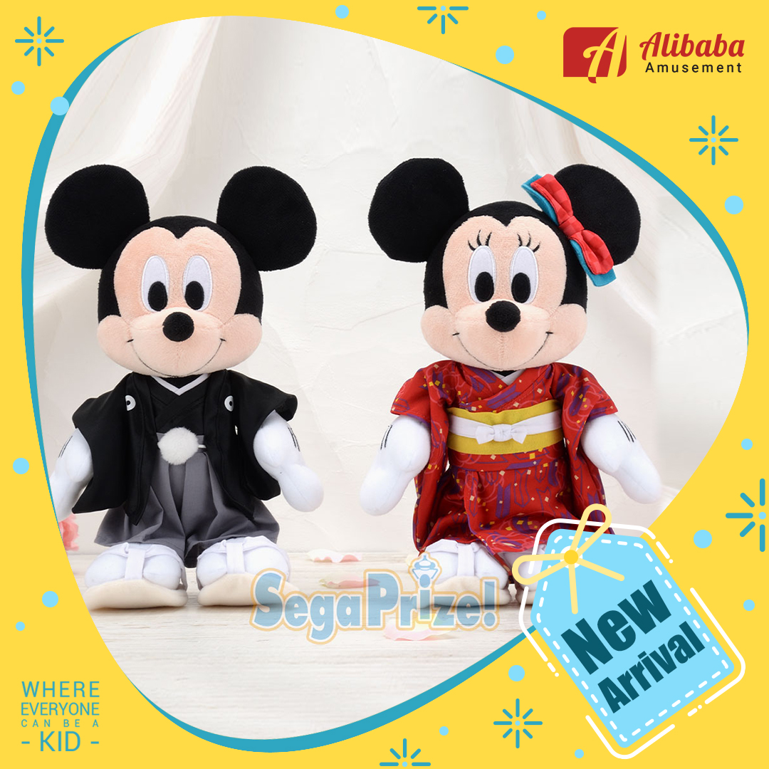 “Mickey and Minnie” SP KIMONO Style Plush