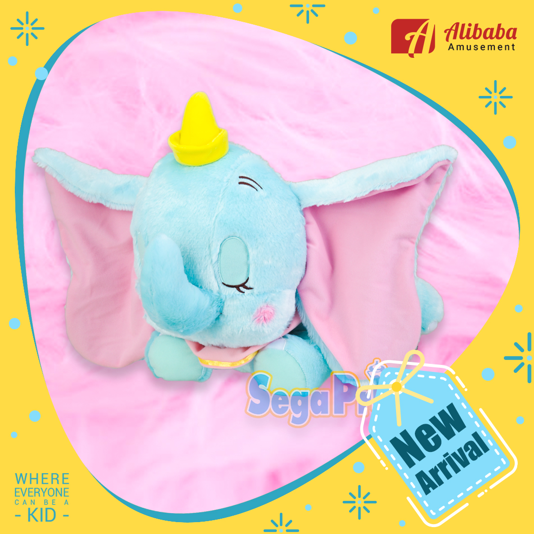 Red-Cheek “Dumbo” GJ Pastel Color Sleeping Plush