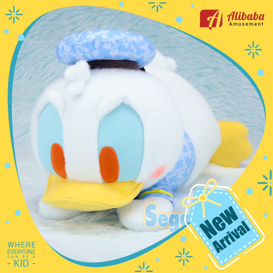 Red-Cheek “Donald Duck” MEJ Pastel Print Lay-down Plush