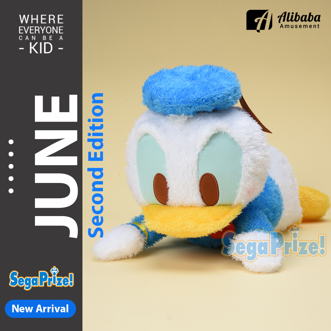 Red-Cheek “Donald Duck” Fluffy Lay-Down Plush