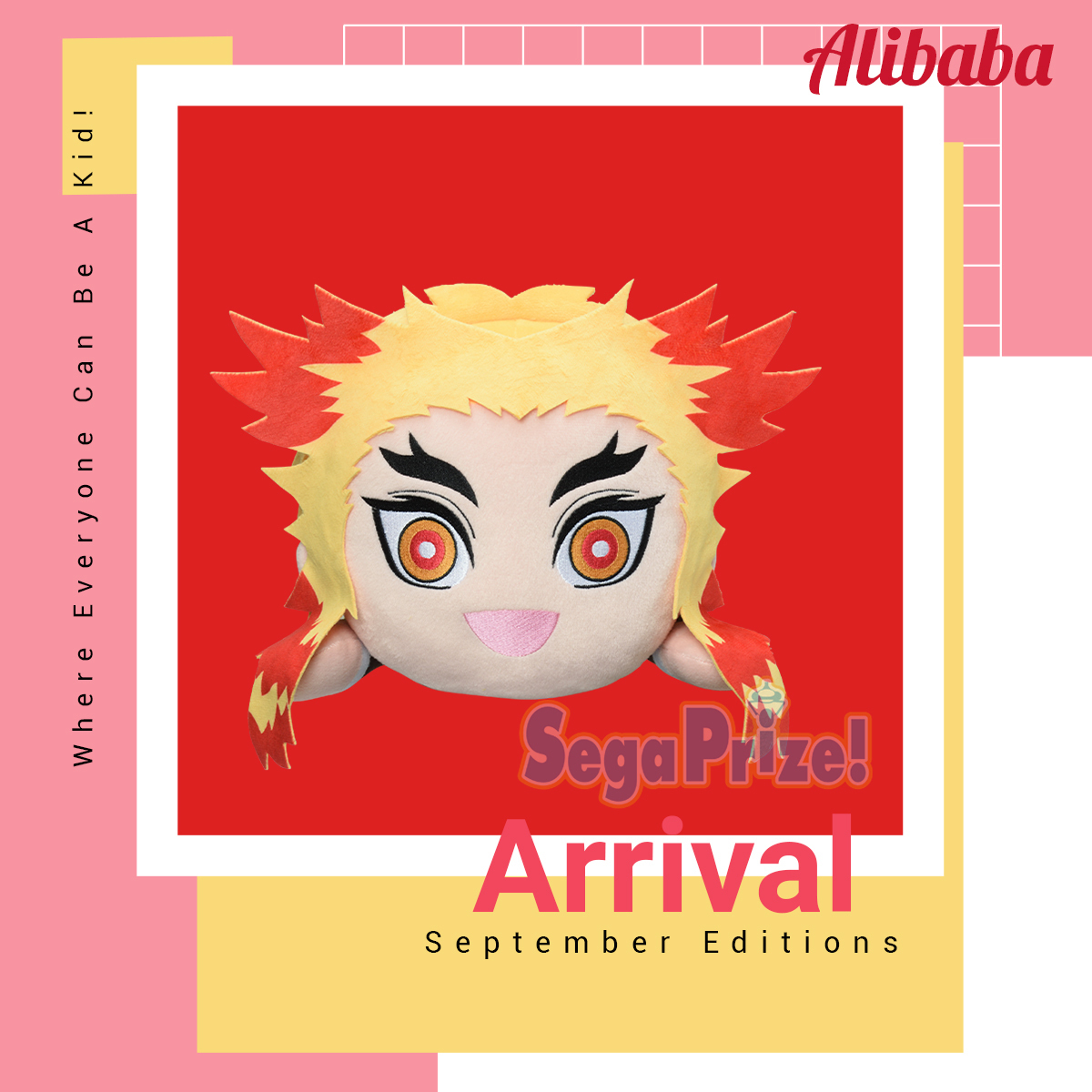 “Demon Slayer: Kimetsu no Yaiba” MEJ Lay-Down Plush “Kyojuro Rengoku”