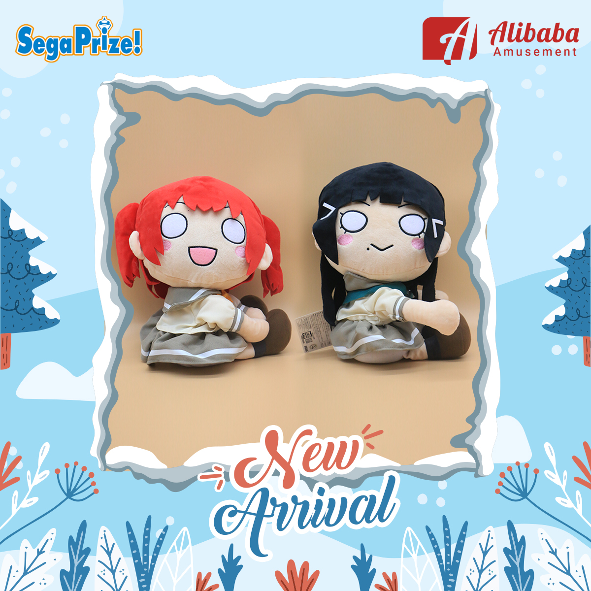 “Love Live! Sunshine!!” SP Attaching Plush “Dia Kurosawa & Ruby Kurosawa”