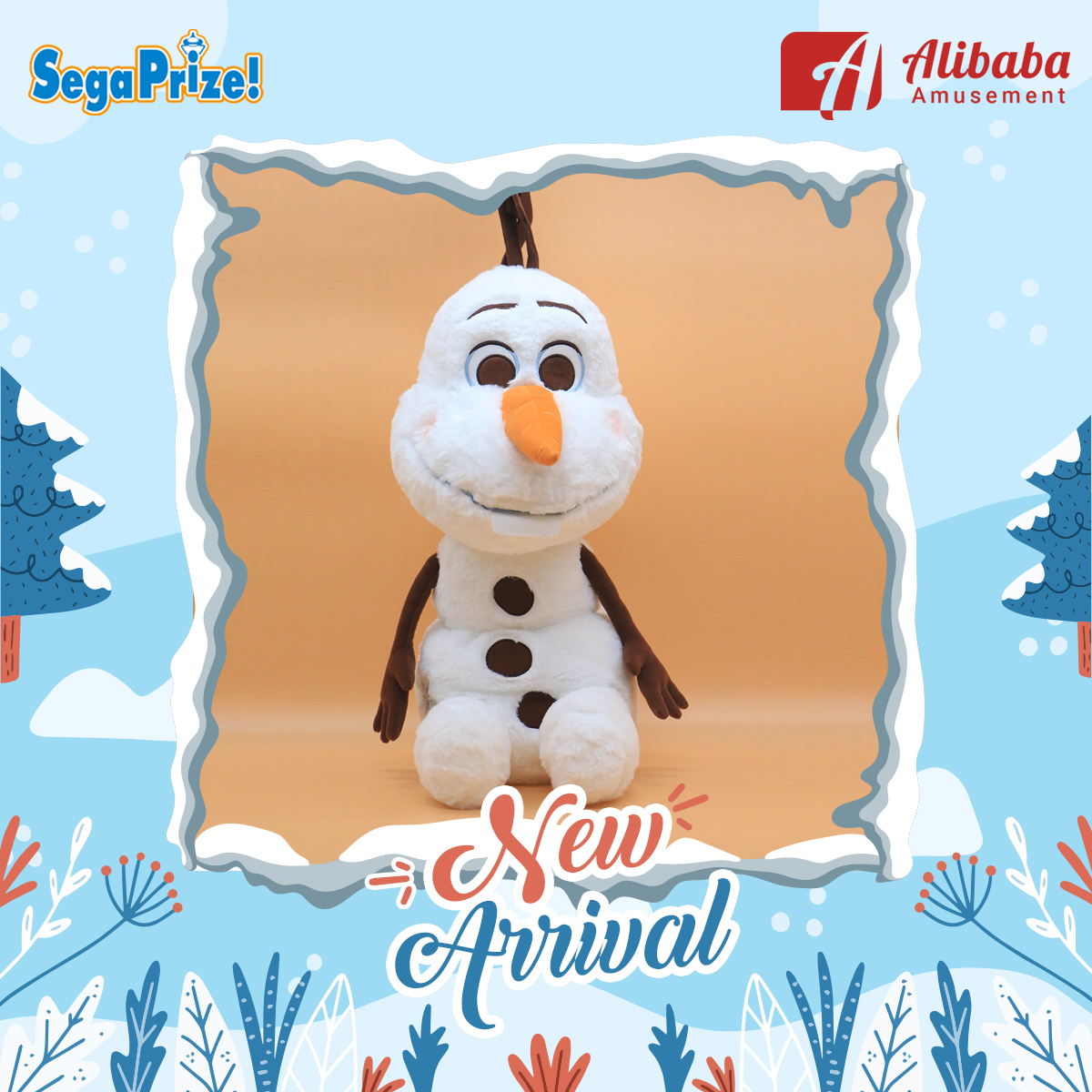 Red-Cheek “Frozen 2” “Olaf” GJ Plush