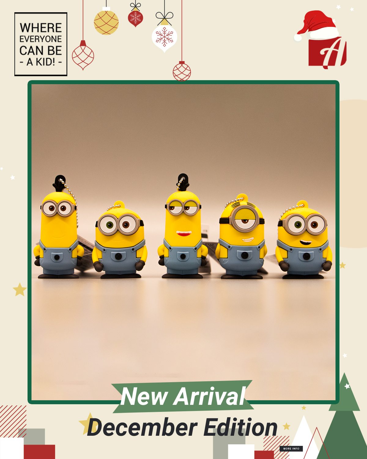 “Minion” EX 3D Rubber Mascot with Ball Chain