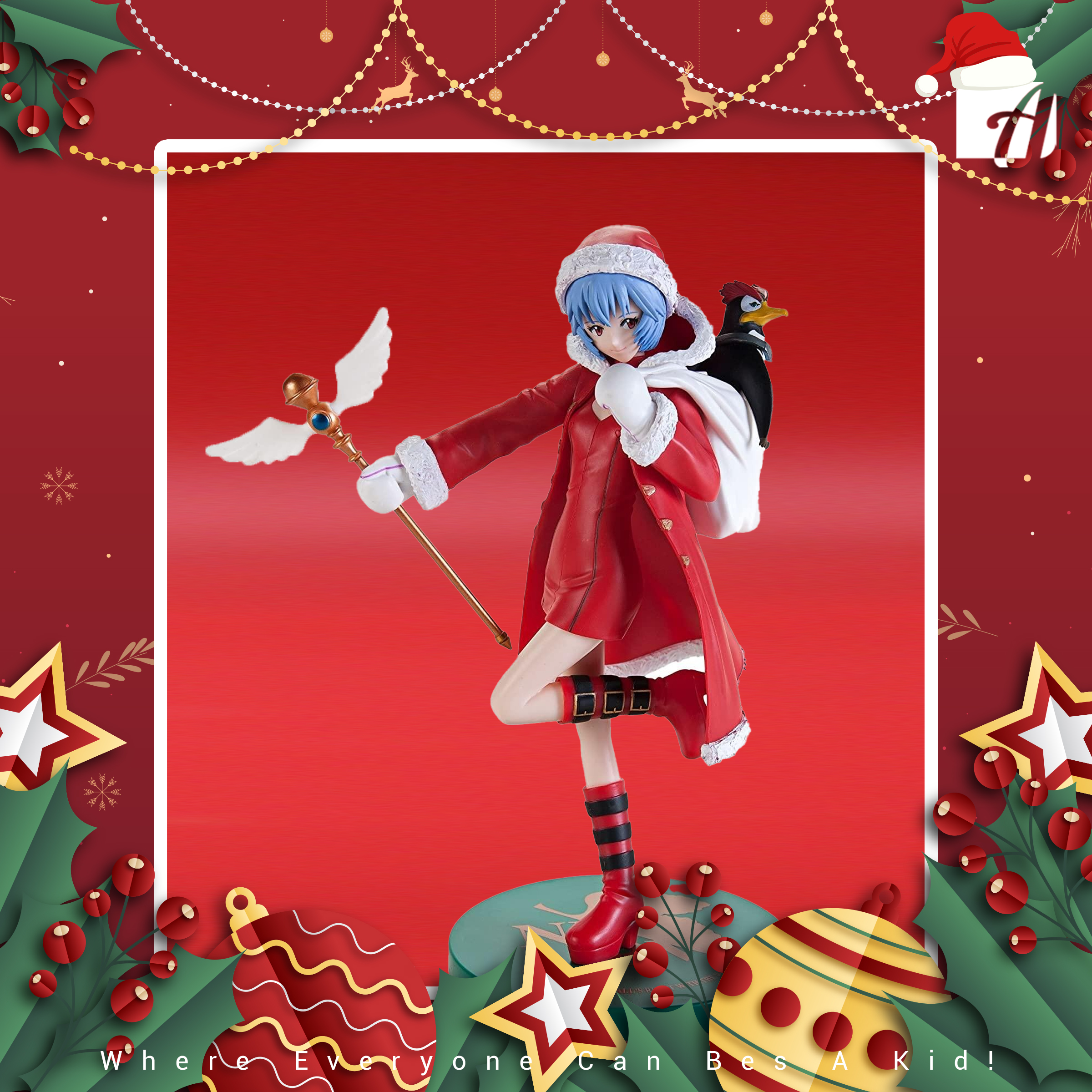 Neon Genesis EVANGELION PM Christmas Figure 