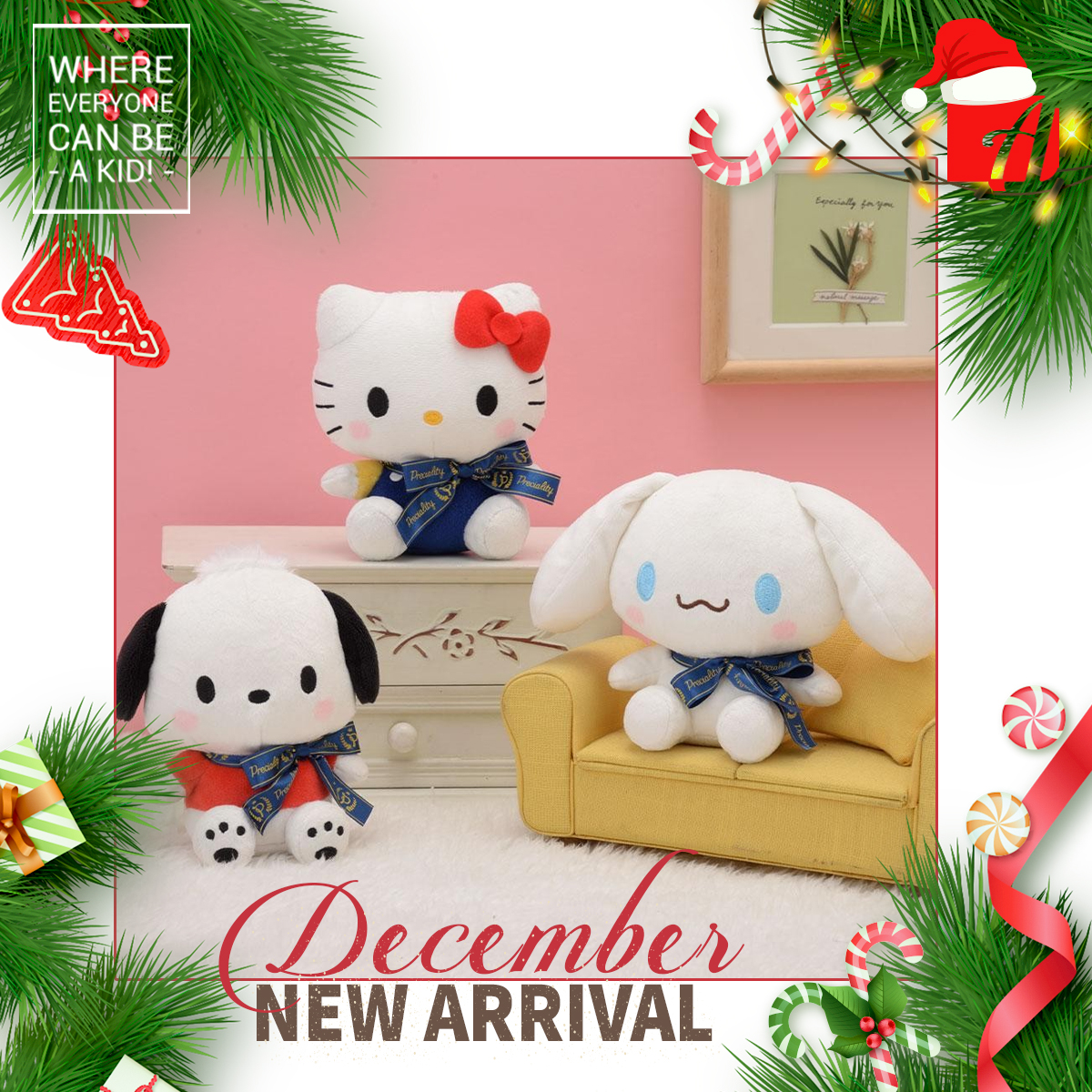 Preciality “SANRIO CHARACTERS” “Hello Kitty, Cinnamoroll, Pochacco” EX Plush ~Yurukawa Design~