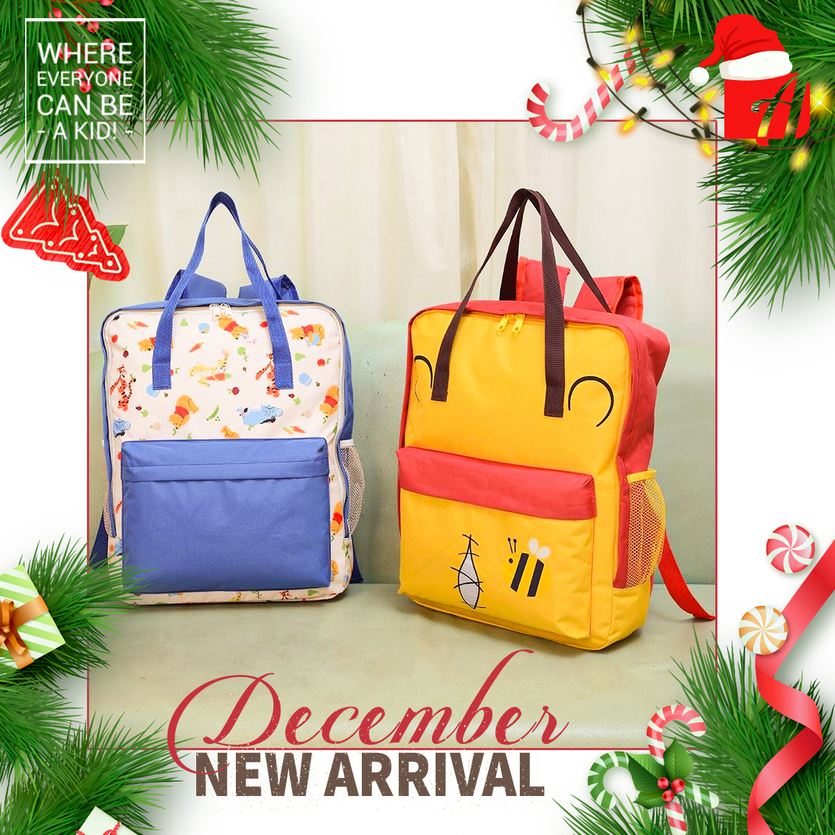 “Winnie The Pooh” PM Square Backpack