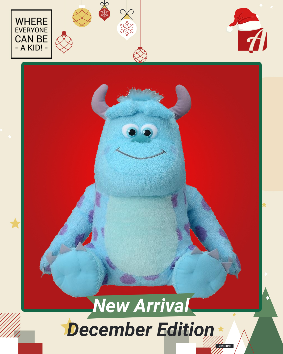 Red-Cheek “Sulley” GJ Plush