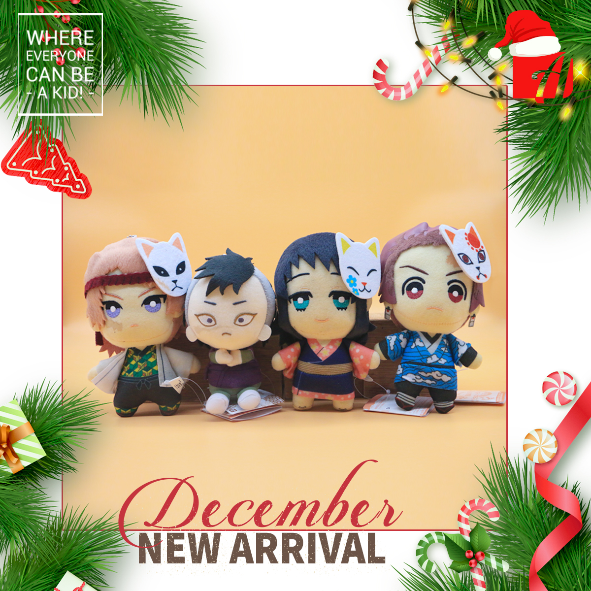 Demon Slayer: Kimetsu no Yaiba Plush -Vol.5- (Genya, Tanjiro Kamado, Sabito, Makomo)