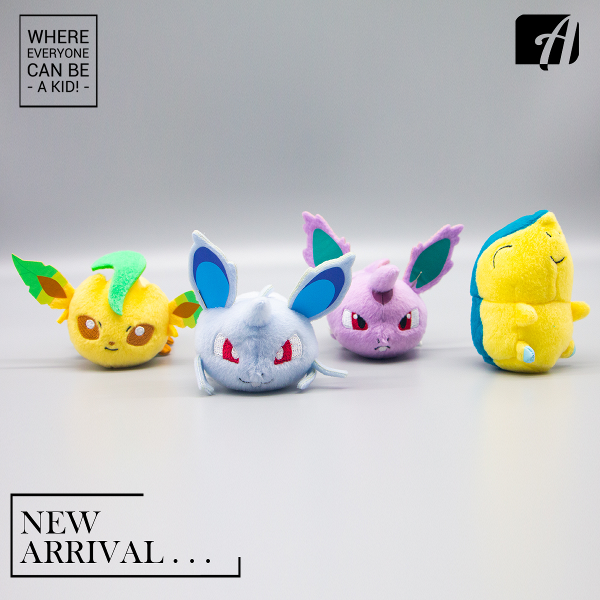 POKEMON Kororin Friends Plush ~ Nidoran♂. Nidoran♀. Cyndaquil . Leafeon ~