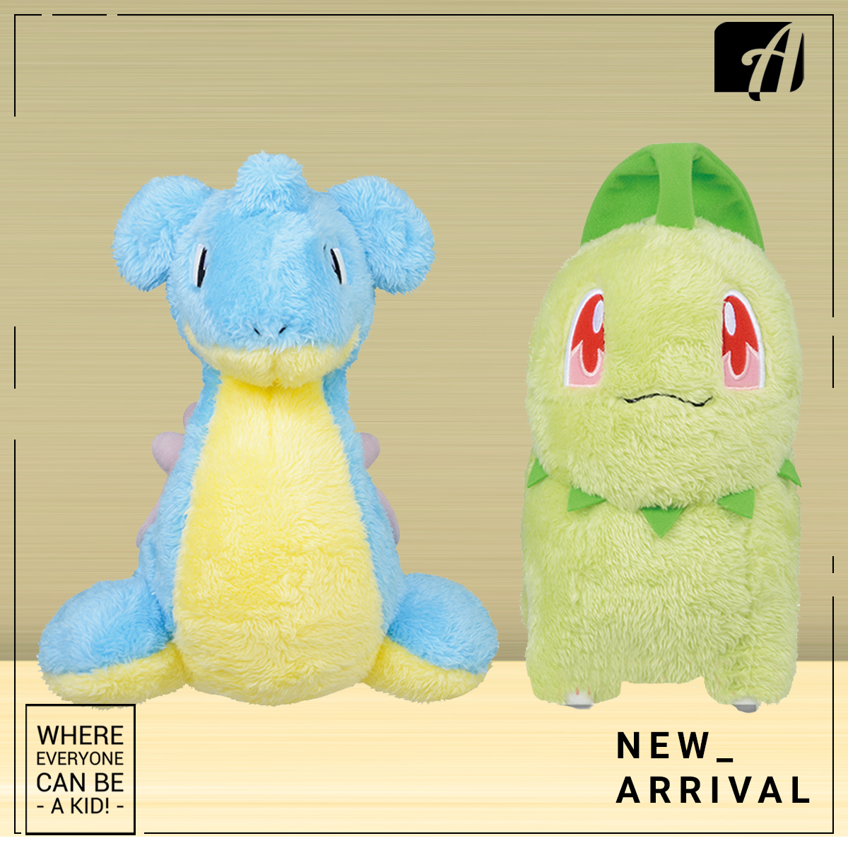 Pokemon Big Plush – Lapras . Chikorita