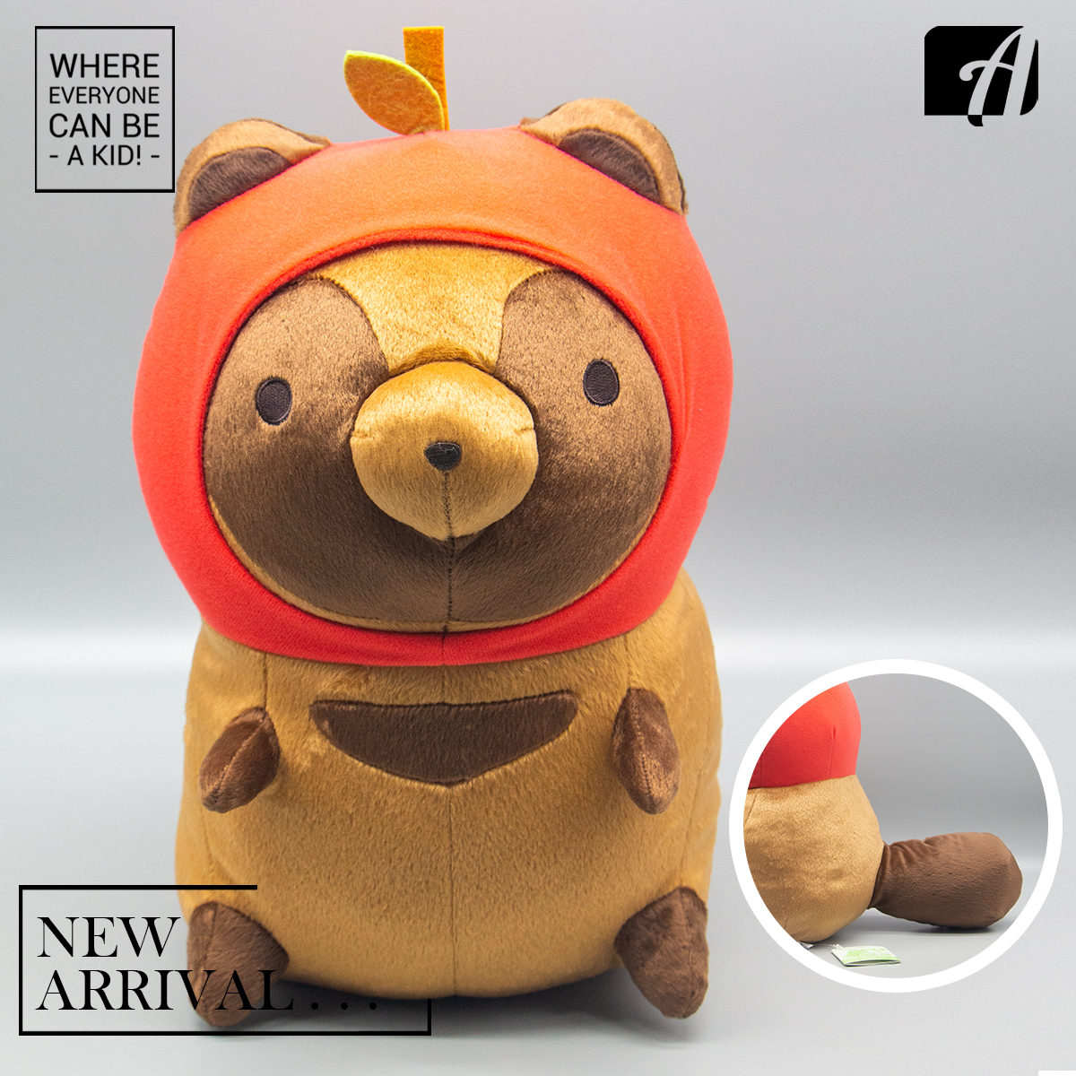 Tanuki to Kitsune Super Big Plush Tanuki ~This is an Apple~