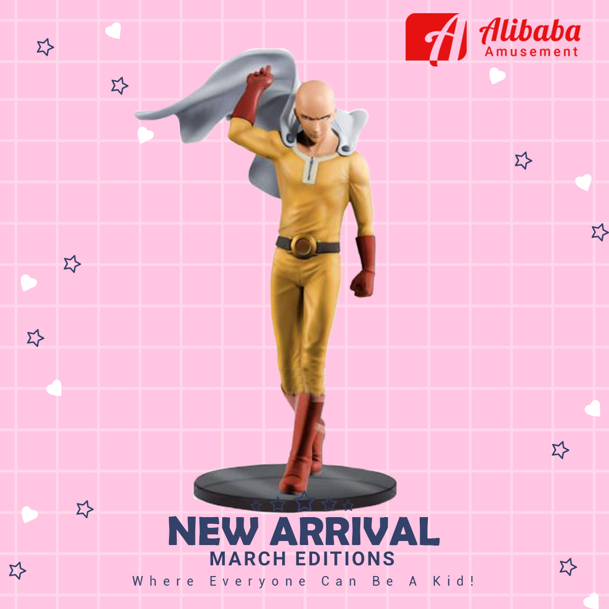 ONE PUNCH MAN -DXF PREMIUM FIGURE – Saitama Metalic Color