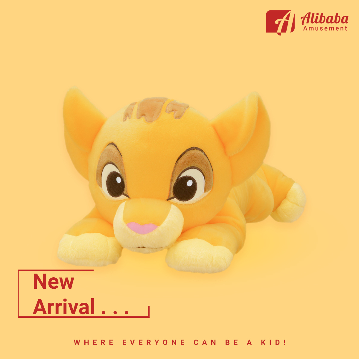 “Lion King” “Simba (Baby)” GJ Lay-Down Plush