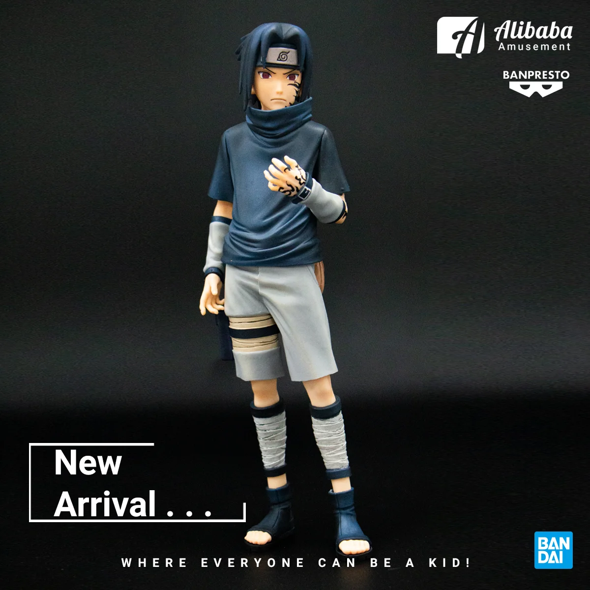 Figure Naruto - Uchiha Sasuke - Nero Grandista.