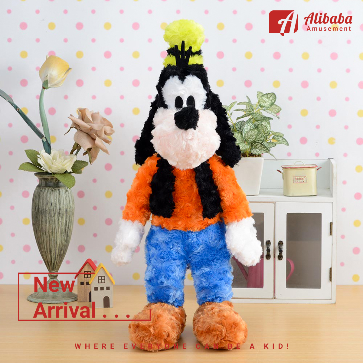 “Goofy” MEJ Rose Boa Plush