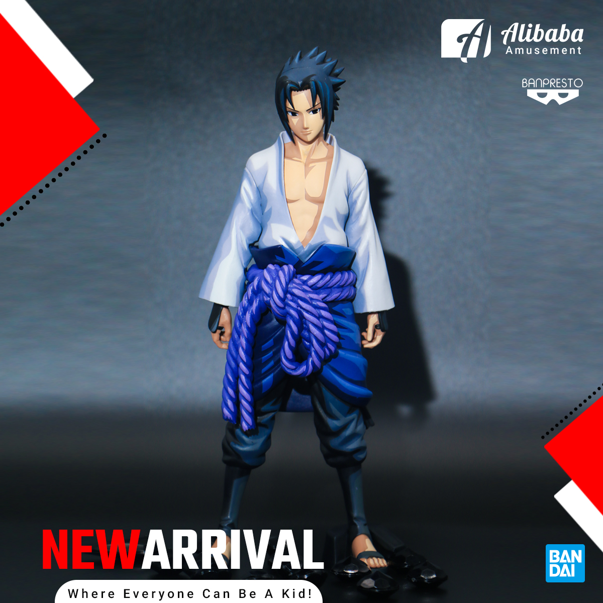 Action Figure Naruto Mangá Dimension Uchiha Sasuke Grandista