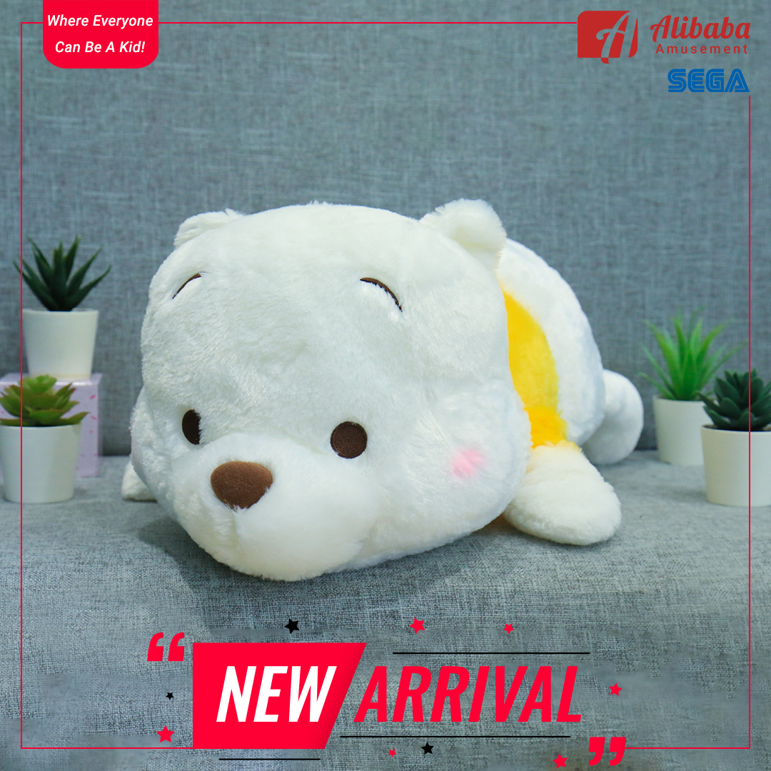 Red-Cheek NESOBERI (Lay-Down) “Winnie The Pooh” GJ White Gold Plush