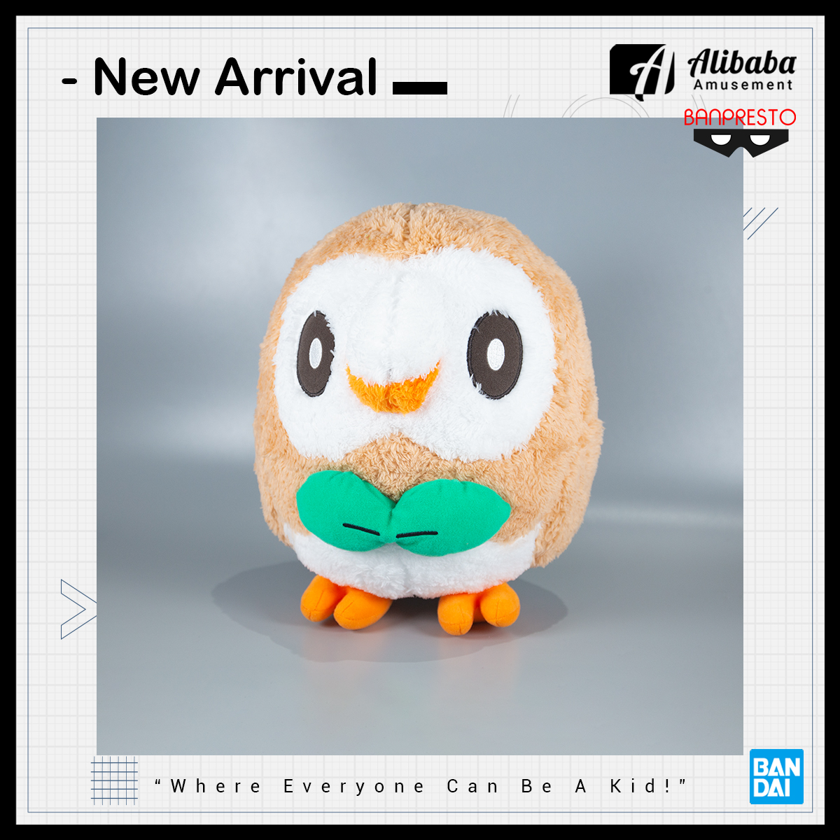 POKEMON SUPER BIG PLUSH ~ ROWLET ~