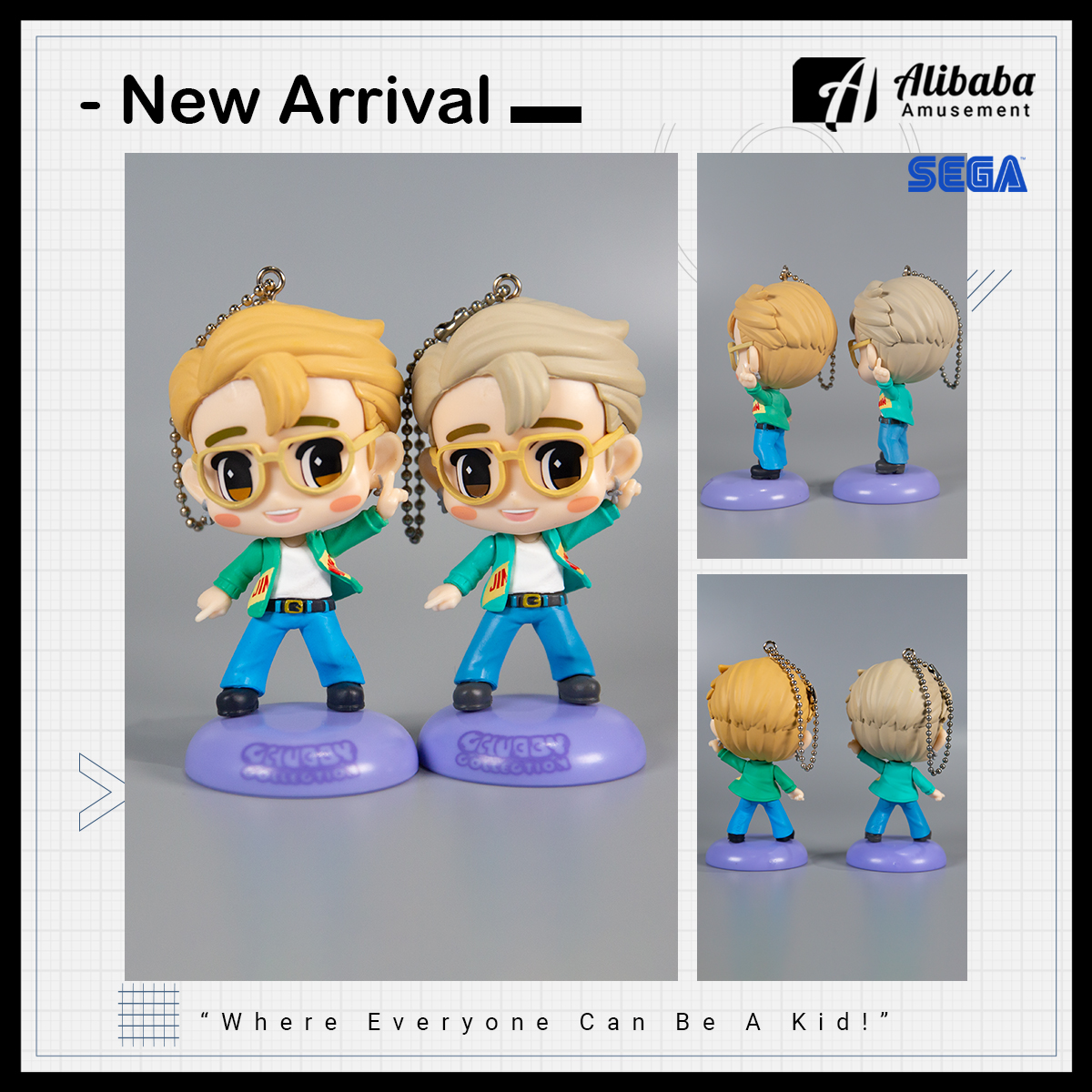 CHUBBY COLLECTION “TinyTAN” MP Figure with Key Chain ~Dynamite~ “Jimin”