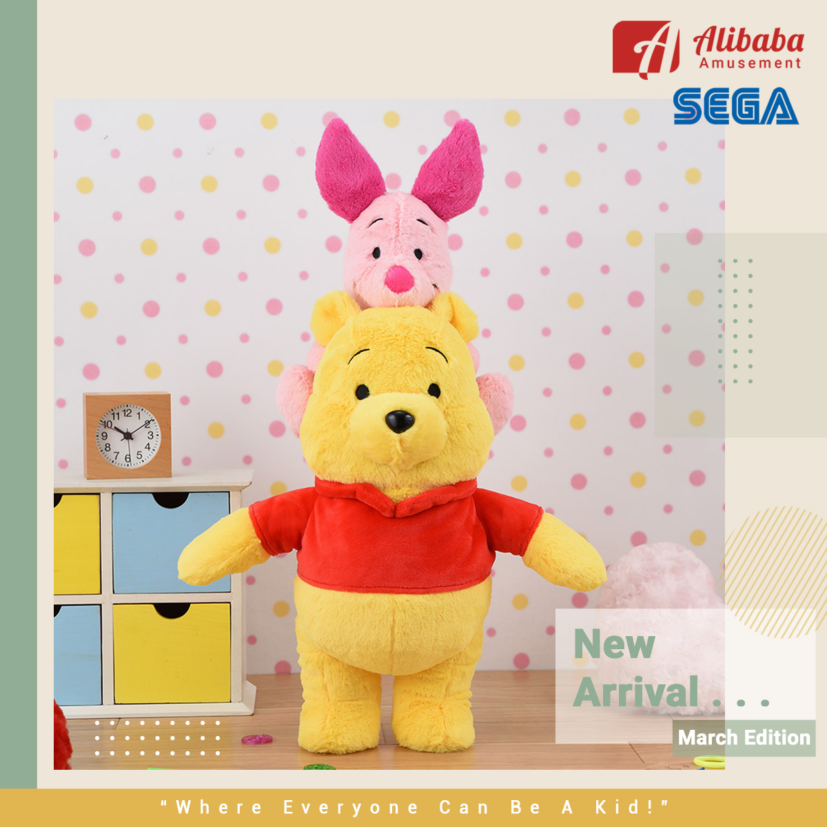 “Winnie The Pooh” SP Together with Piglet Plush