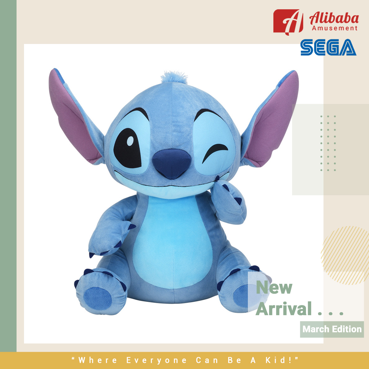 “Stitch” SGJ Winking Plush