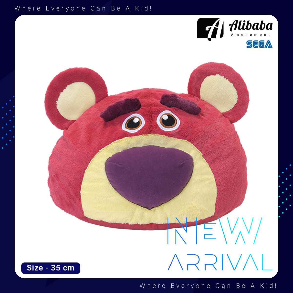 “Lots-o’-Huggin’ Bear” SGZ Dome Cushion