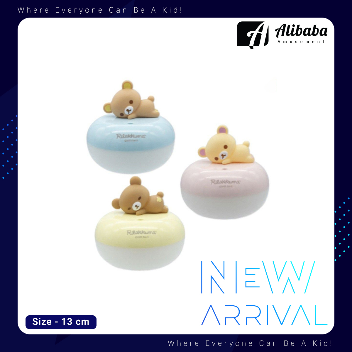 RILAKKUMA DARARAN MASCOT WITH HUMIDIFIER