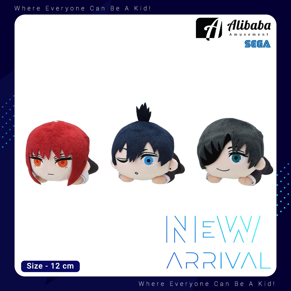 NESOBERI (Lay-Down) “Chaisaw Man” MP Plush “Aki Hayakawa & Himeno & Makima”