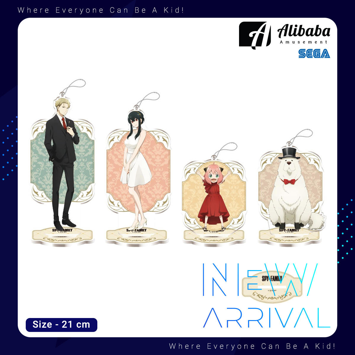 TV Anime “SPY x FAMILY” MP Big Clear Keychain With Stand