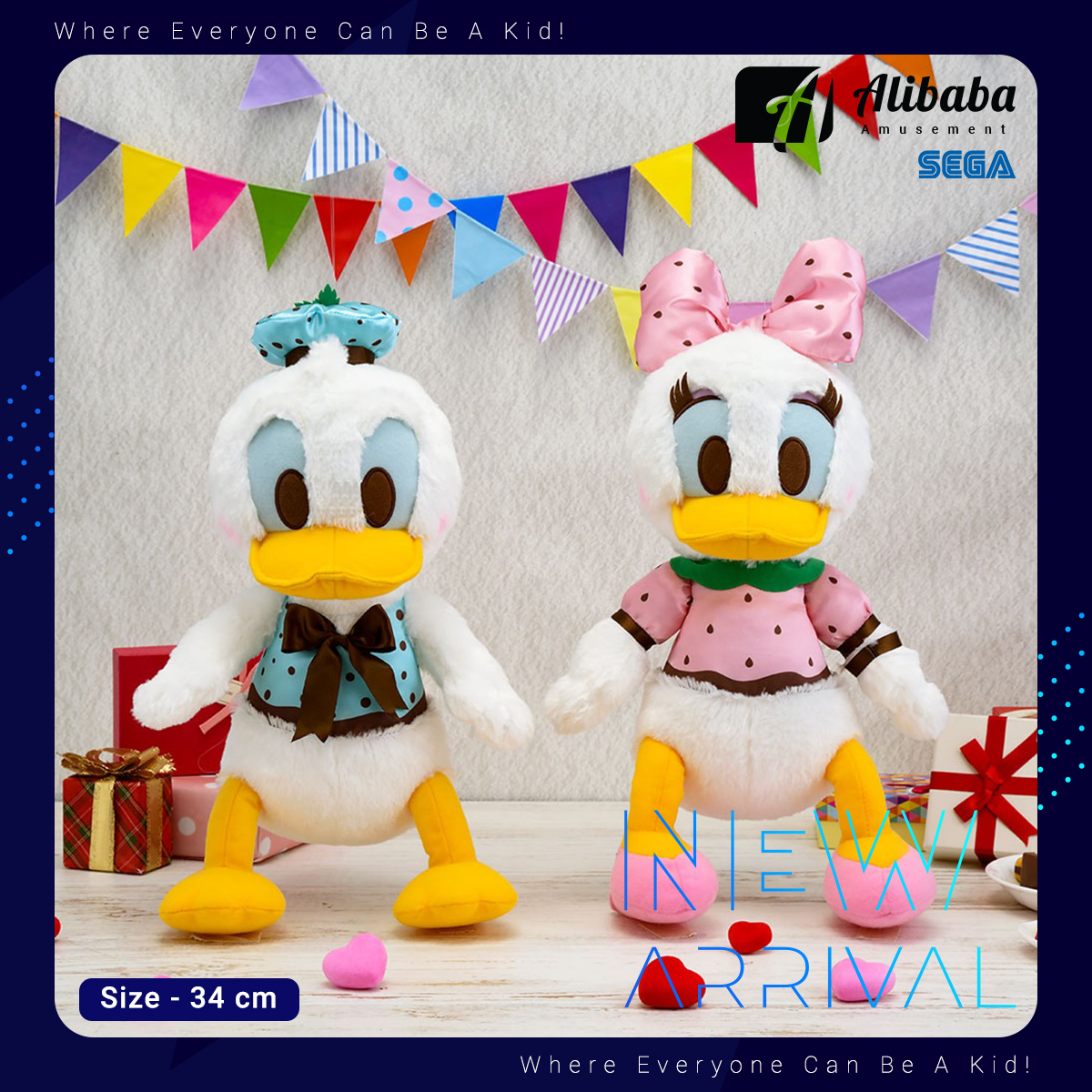 “Donald & Daisy” SP Chocolate Costume Plush