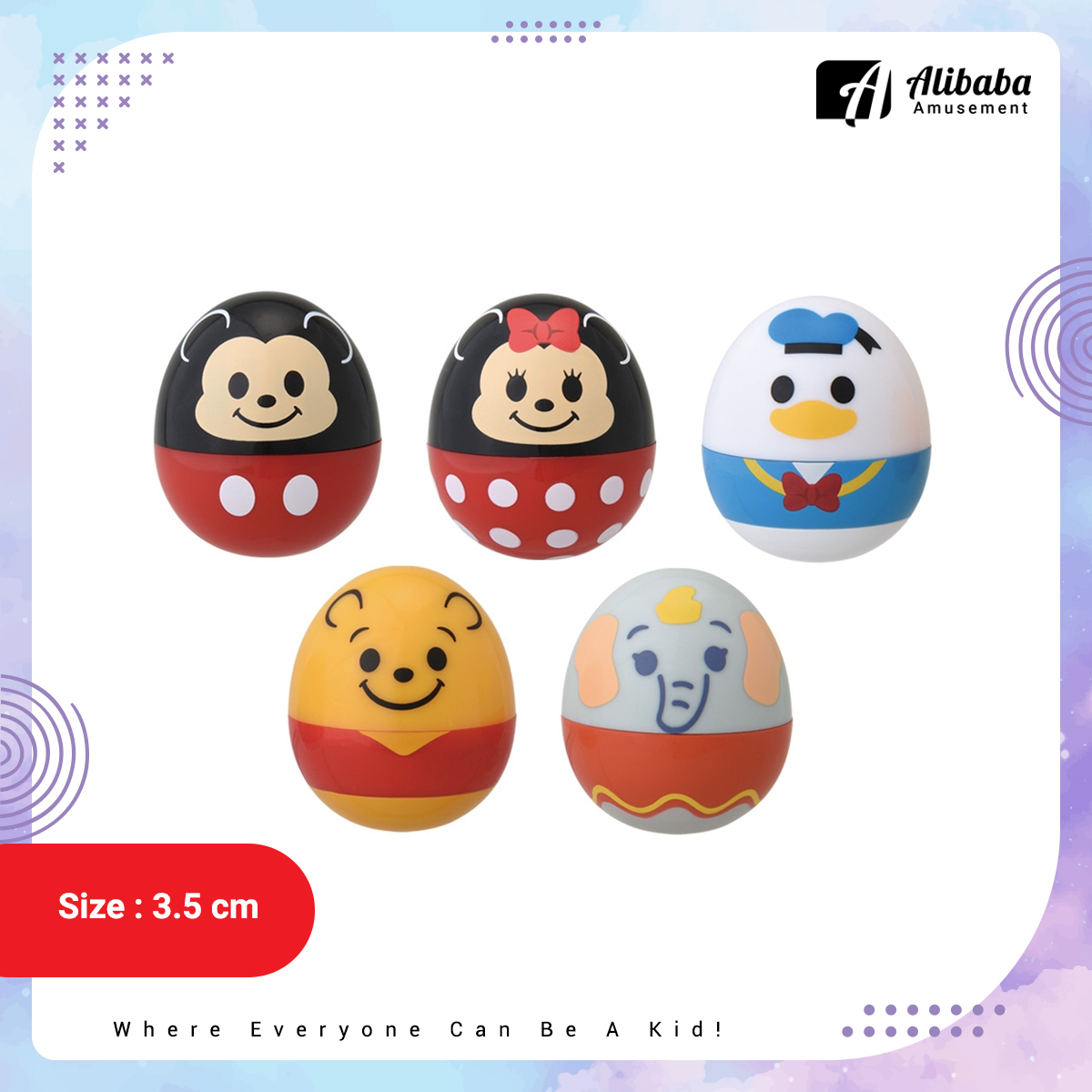 “Disney Characters” Egg-Shaped Petit Figure
