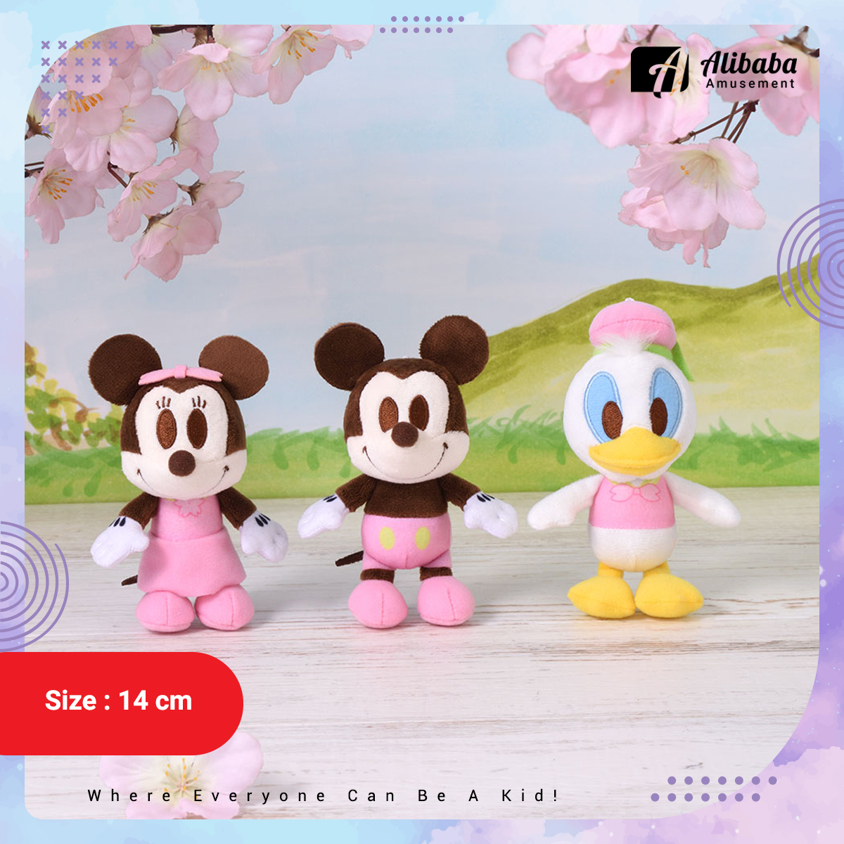 Little “Mickey and His Friends” Cherry Blossom Costume Mascot