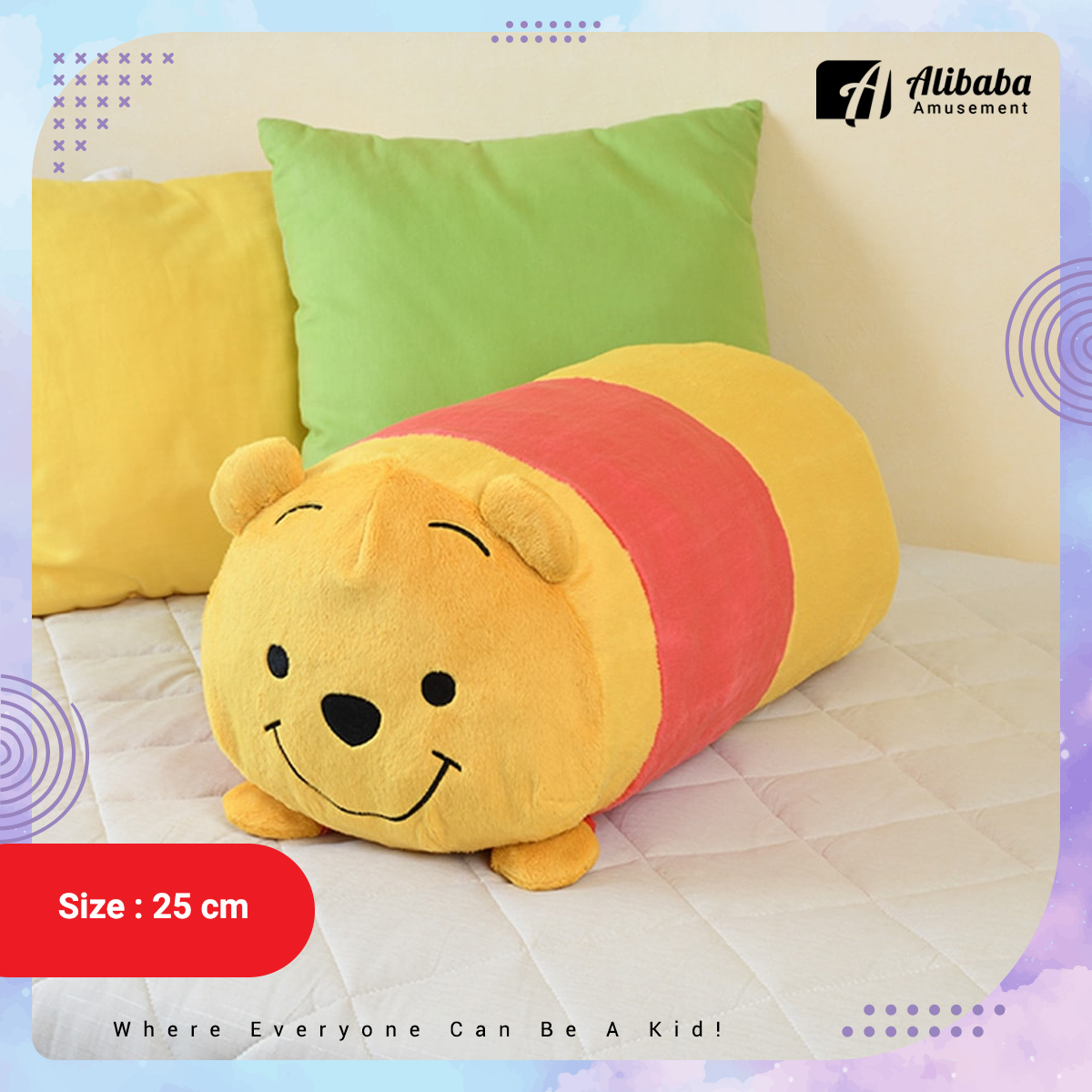 “Winnie The Pooh” SGZ Motif Long Cushion