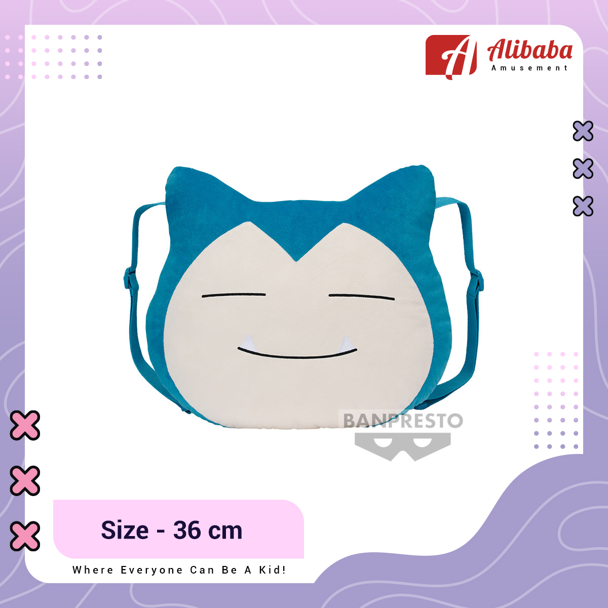 POKEMON SUPER BIG FACE SHAPED RUCKSACK ~SNORLAX~