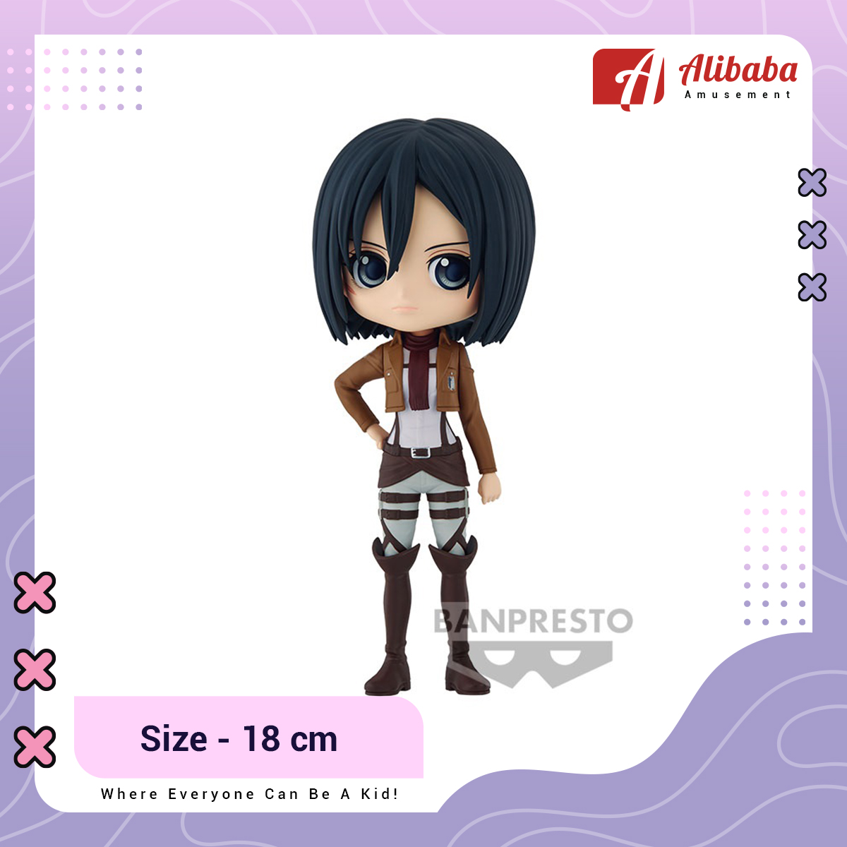 Attack on Titan Q posket-MIKASA ACKERMAN-(ver.B)