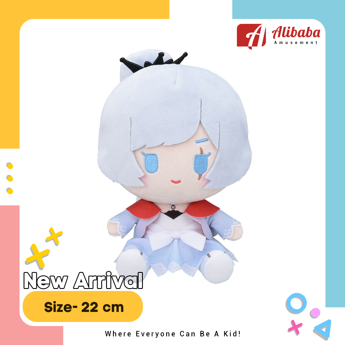 “RWBY: Ice Queendon” M Plush “Weiss Schnee”