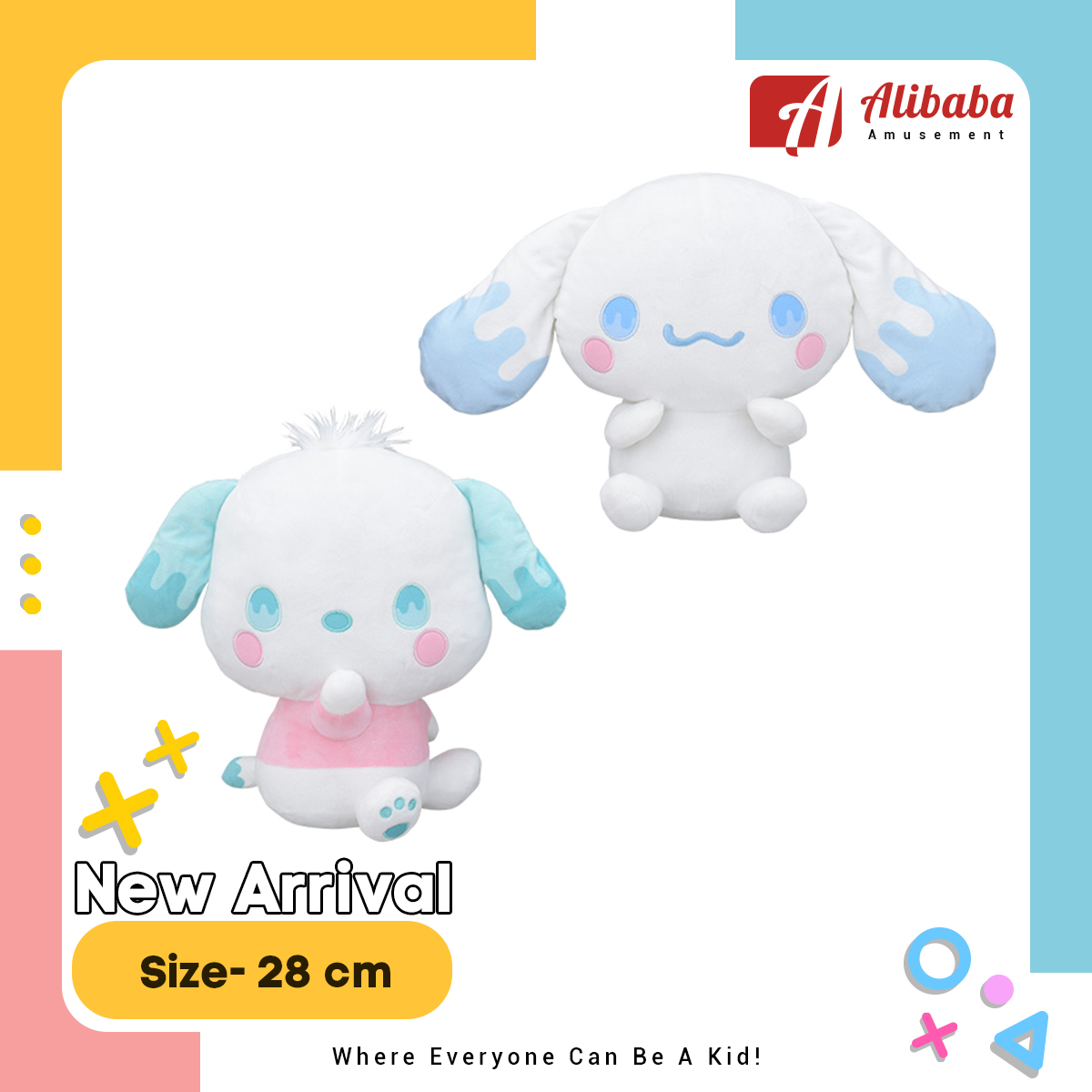 “Yurukawa Sanrio Characters” L Plush “Cinnamoroll & Pochacco” ~Melty~