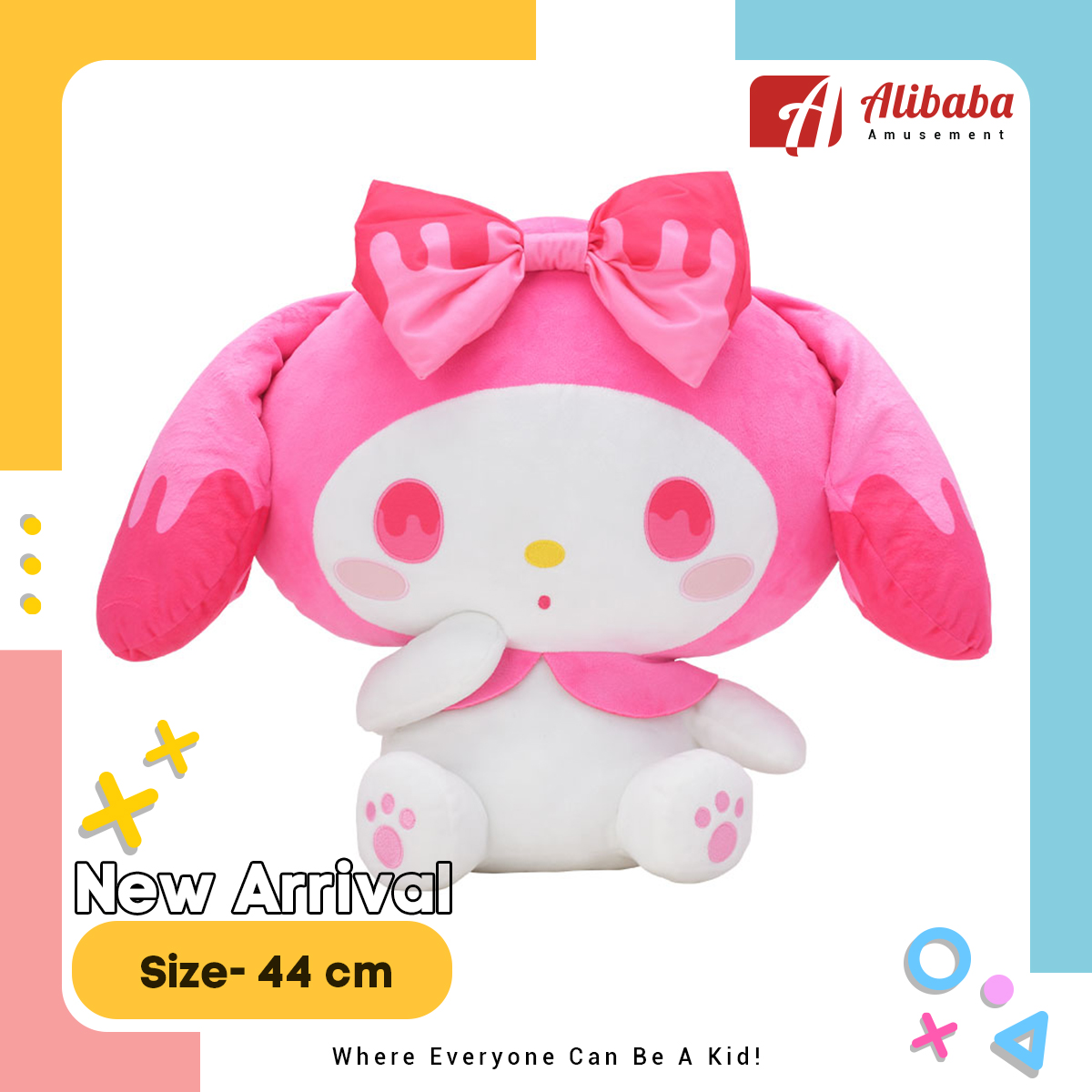 “Yurukawa Sanrio Characters” Super Large Plush “My Melody” ~Melty~