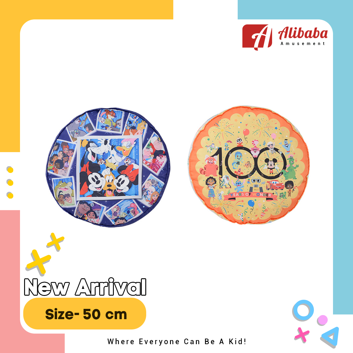 “Disney 100” PtZ Round Cushion