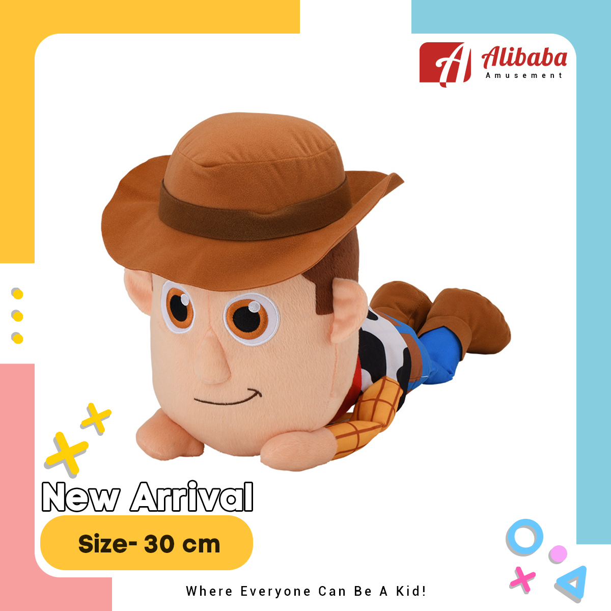 NESOBERI (Lay-Down) “Woody” Super Large Plush