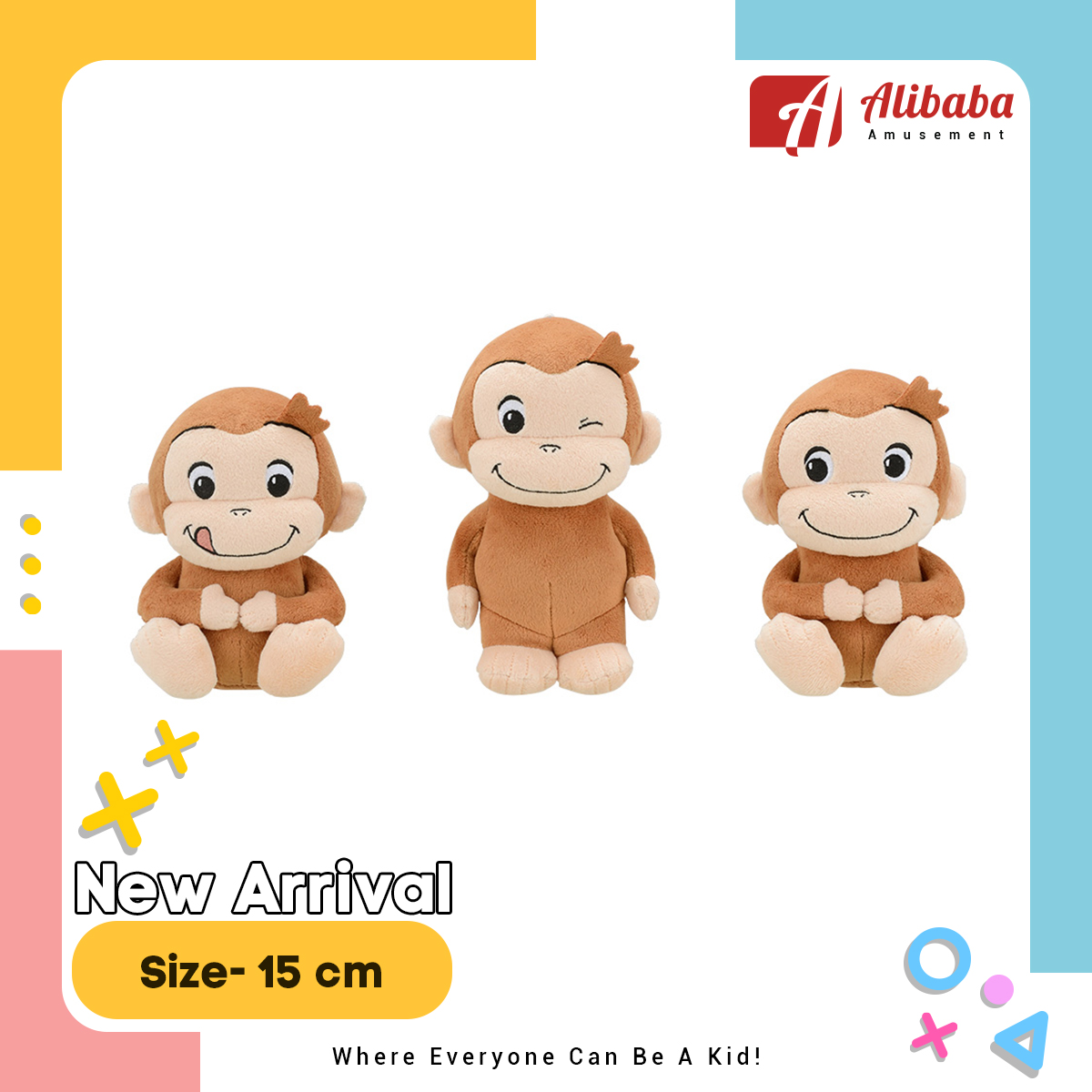 “Curious George” Plush Plump Ver.