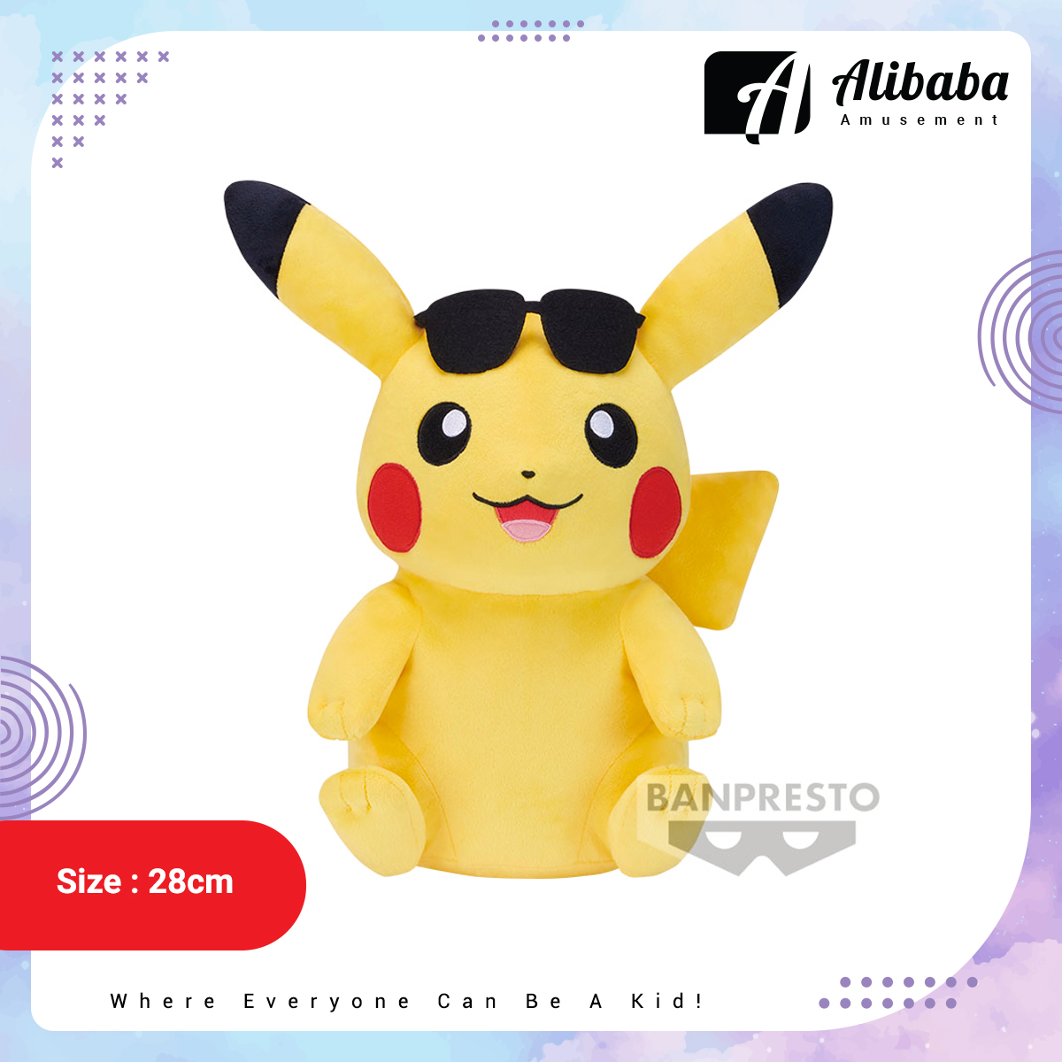 POKEMON SUPER BIG PLUSH Pokemon summer -PIKACHU-