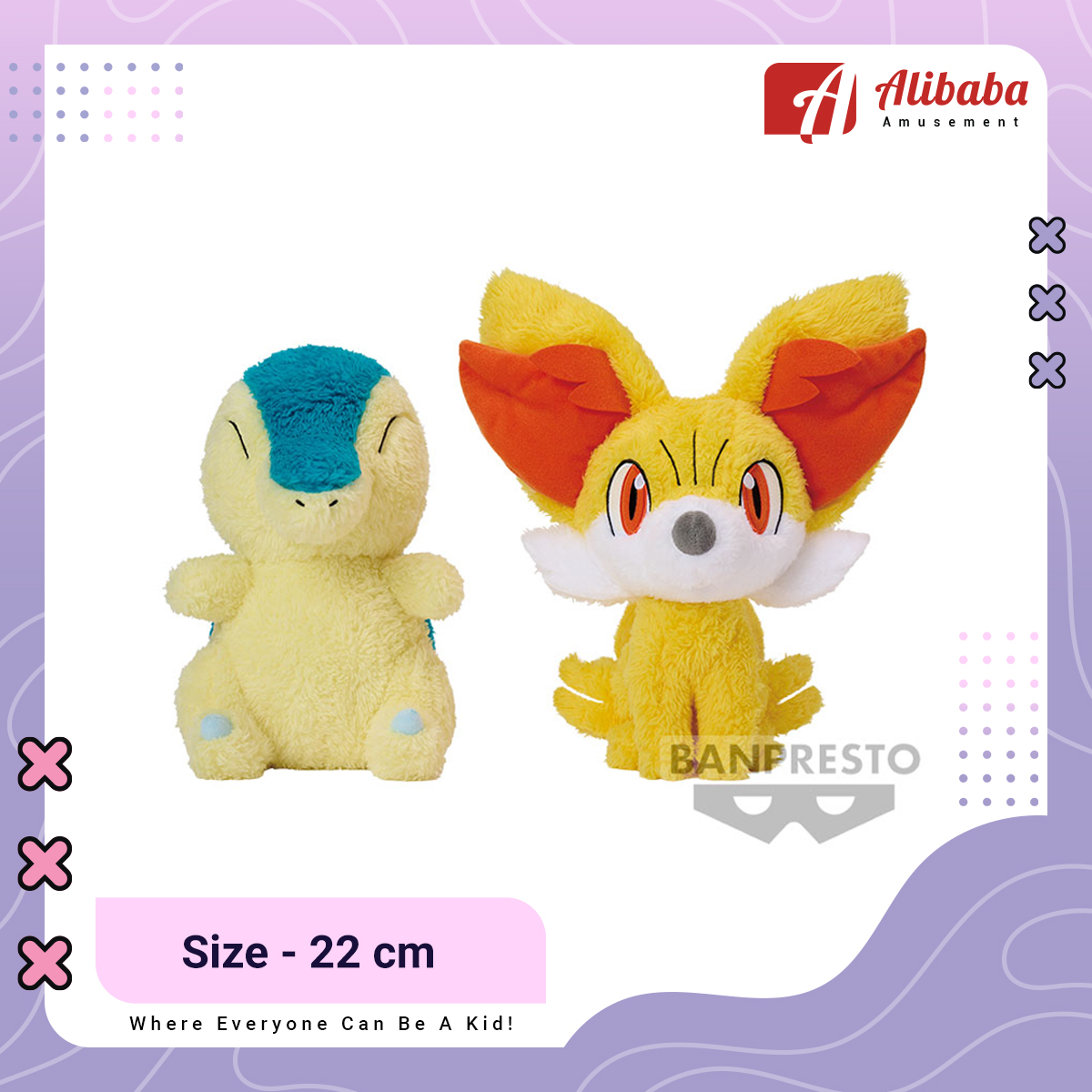 POKEMON BIG PLUSH -CYNDAQUIL . FENNEKIN-