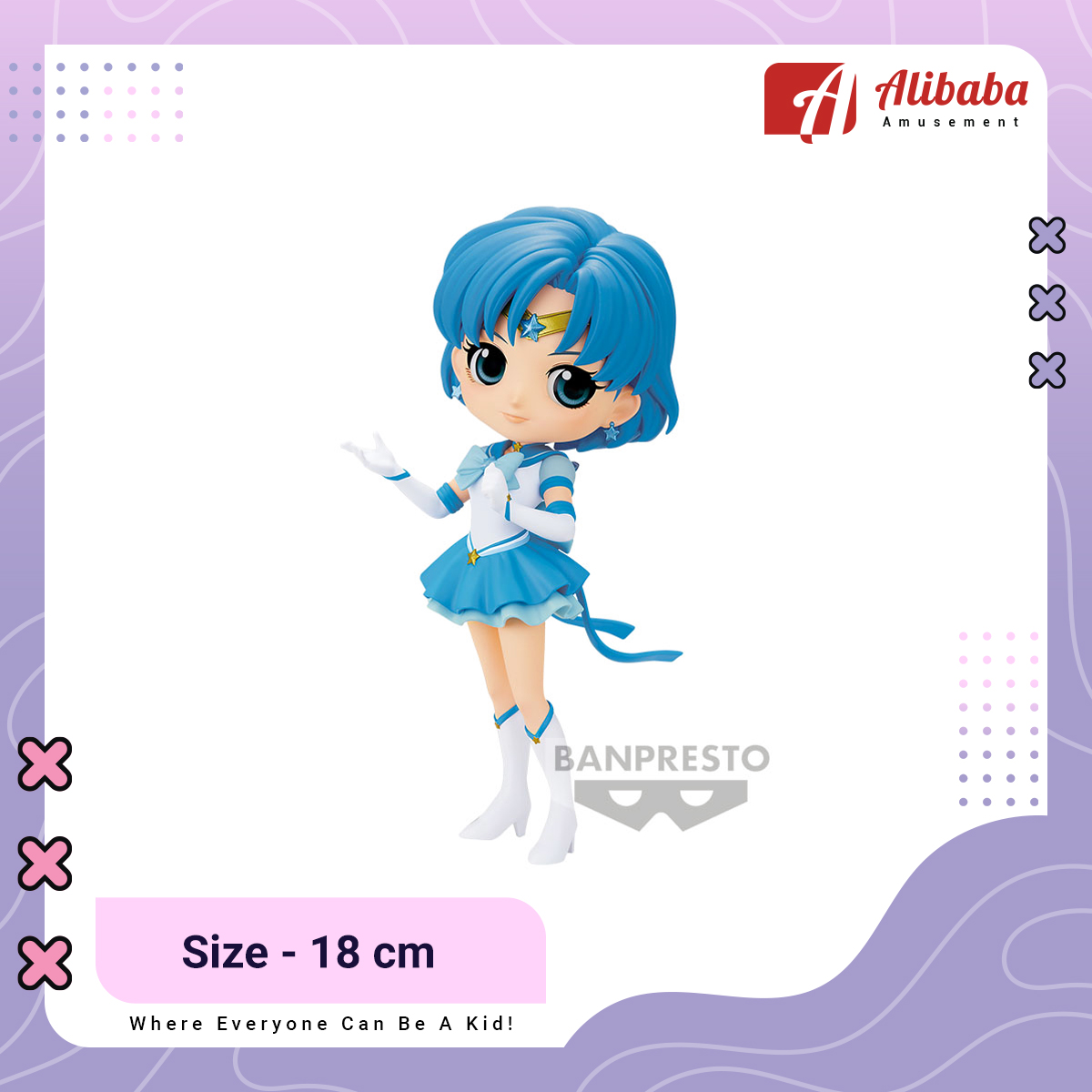 Pretty Guardian Sailor Moon Cosmos the Movie Q posket-ETERNAL SAILOR MERCURY-(ver.A)