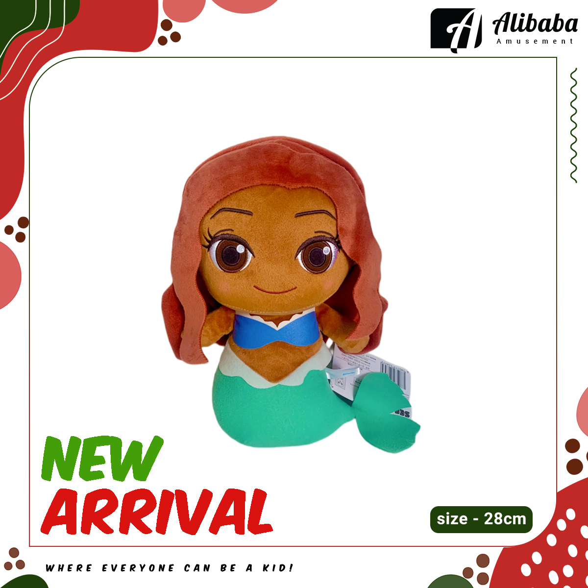 Live-action “THE LITTLE MERMAID” L Plush “Ariel”