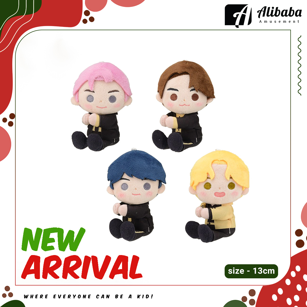 ＆ you “TinyTAN” MP Plush ~Butter~ “RM & Jin & SUGA & j-hope”