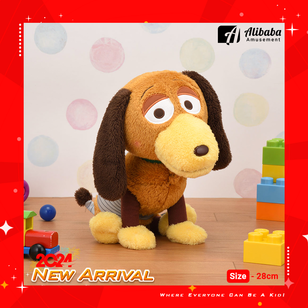 Red-Cheek “Toy Story” L Plush Sitting Pose “Slinky Dog”